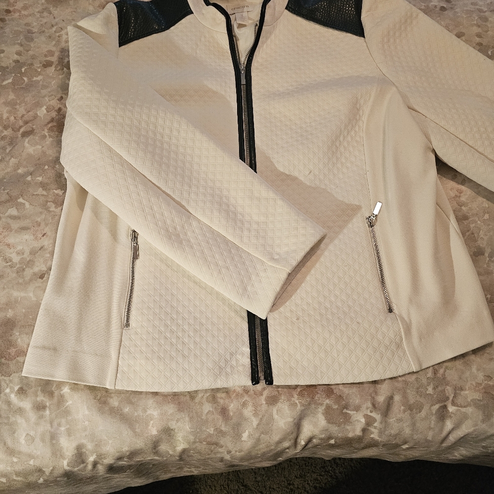 Winter business casual zip coat